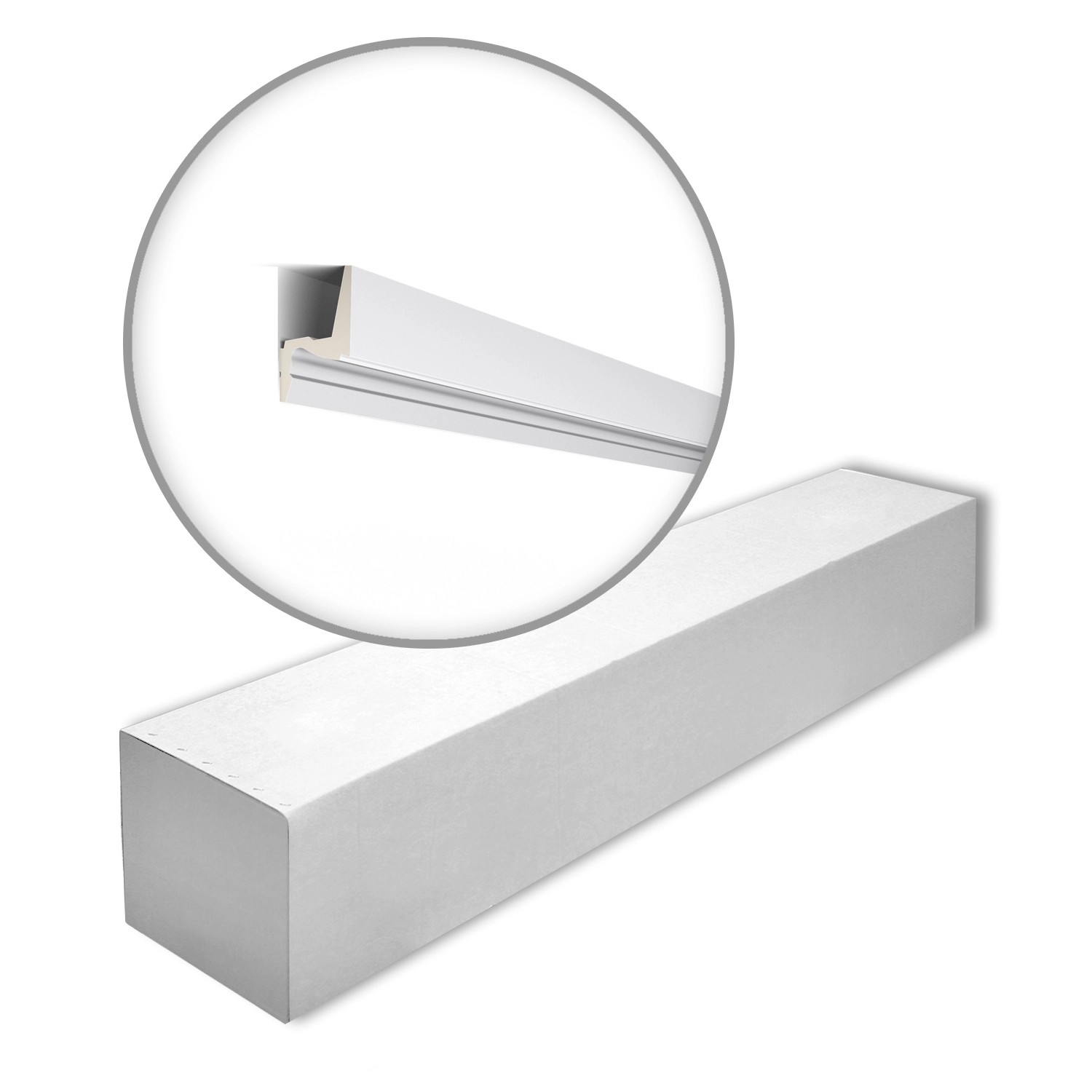 NOEL & MARQUET NMC IL7 MEMORY-Box ARSTYL Eckleisten 1 Karton Set mit 14 Stuckleisten 28 m Weiß