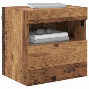vidaXL TV-Wandregal Wandmontiert Altholz 40 x 30 x 40 cm Holzwerkstoff 882971