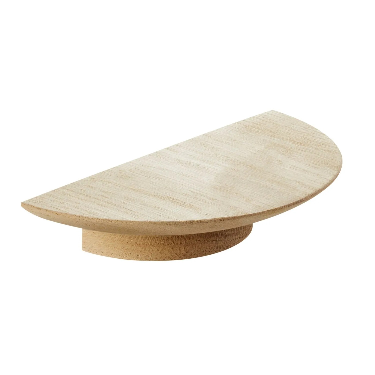 SOTECH Möbelknopf MICHEL Halbrund Eiche Roh BA 32 mm 150 x 72 mm