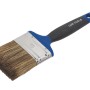 LUX Flachpinsel Soft Grip Lasur, 70 mm Borstenbreite, für präzise Lasurarbeiten.