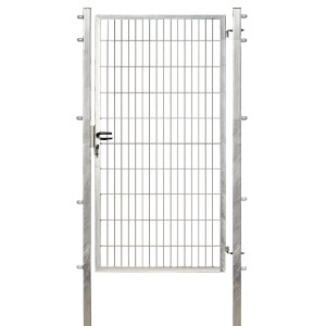 Einzeltor für Doppelstabmattenzaun Verzinkt 200 cm x 100 cm