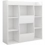 Rebiko Offenes Regal Geräumige Kommode Kalax Weiß für Bücher Büro Modern Groß
