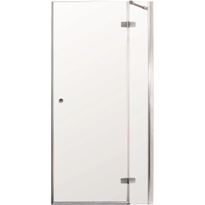 Sanotechnik Drehtür Symphony, 85 cm, Klarglas, Anschlag rechts. Duschtür für Eck- oder Nischendusche.