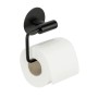 Schöner Wohnen Toilettenpapierhalter Meleto, schwarz, mit Papierrolle.