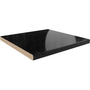 Getalit Arbeitsplatte Marmor Marquina Kaviar Grau, 60 cm breit, für die Küche.