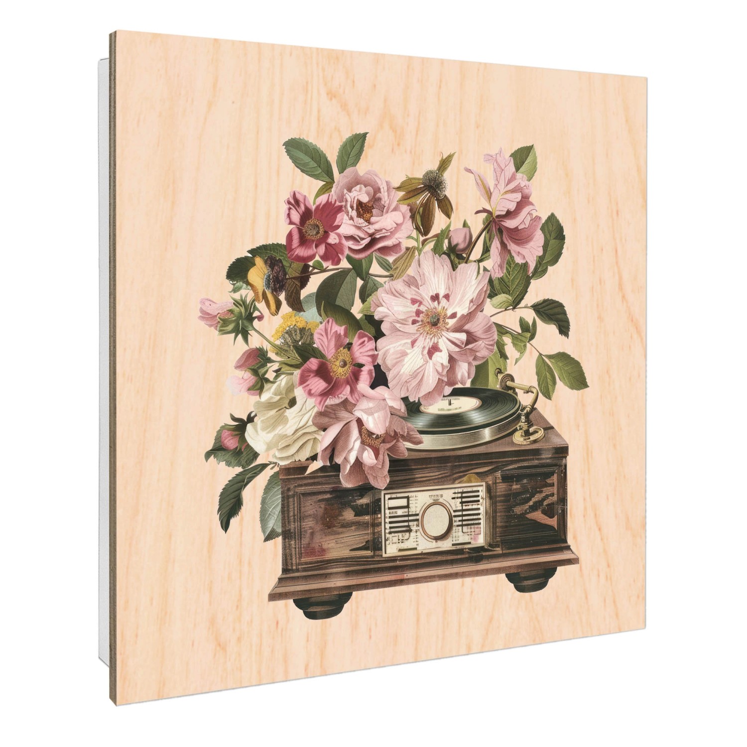Banjado Großer Schlüsselbox Holz 30x30cm Weiß Scharnier Rechts 50 Haken Sch günstig online kaufen