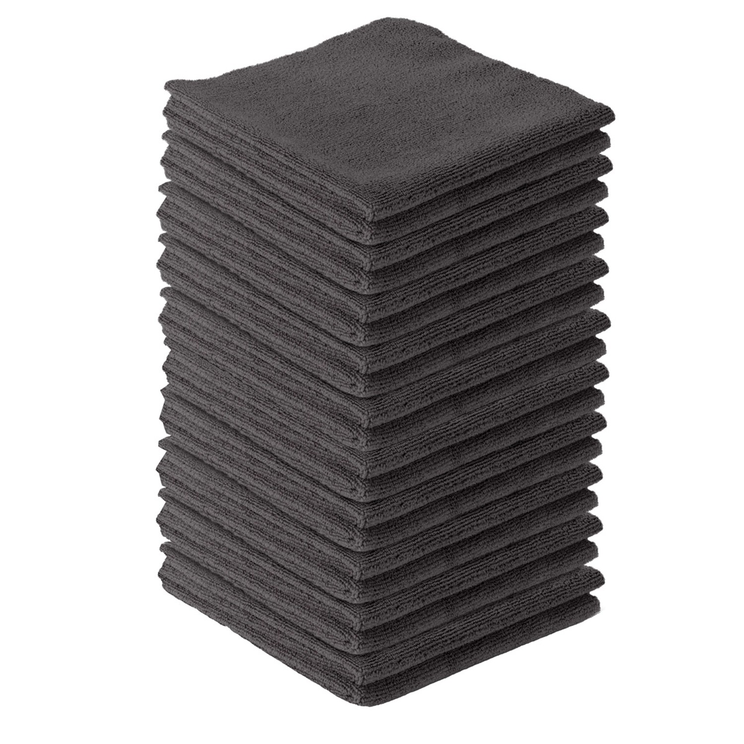 STAHLWERK Mikrofaser-Handtuch 20er Set 40 X 40 CM 300 GSM Schwarz günstig online kaufen