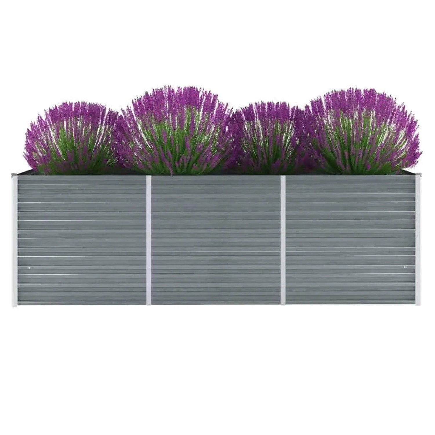 Furnicato Garten-hochbeet Verzinkter Stahl 240x80x77 Cm Grau