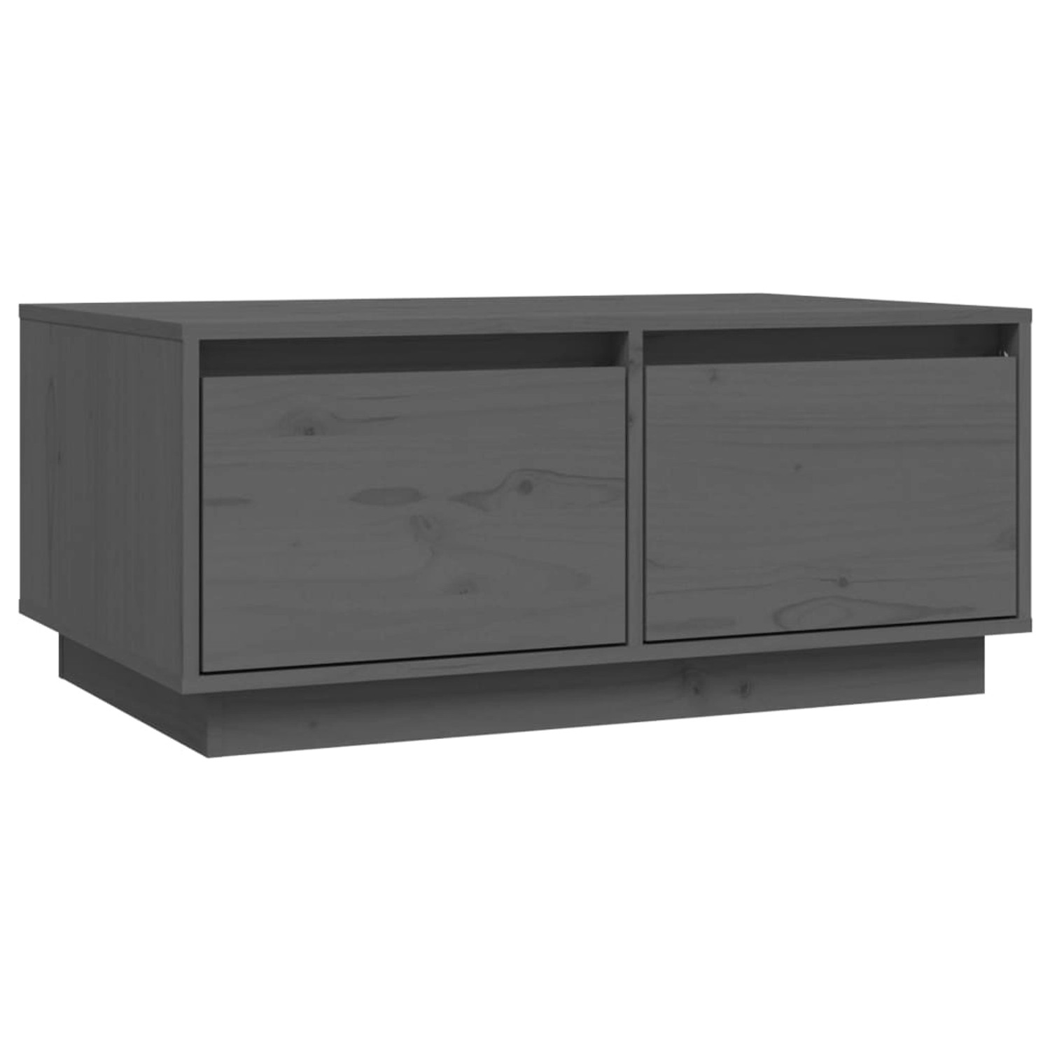 Vidaxl Couchtisch Grau 80x50x35 Cm Massivholz Kiefer günstig online kaufen