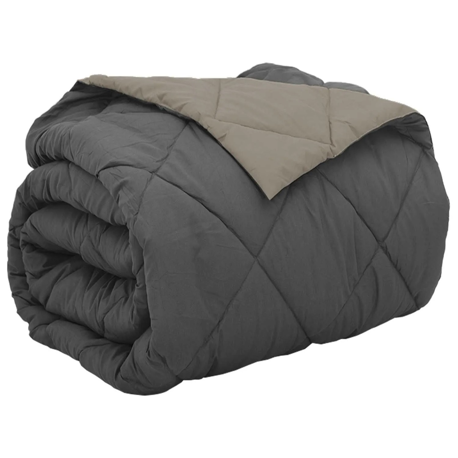 vidaXL Ganzjahresbettdecke Hellgrau und Anthrazit 220 x 240 cm 42025641 günstig online kaufen