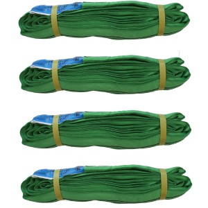 4 grüne TRUTZHOLM Rundschlingen, je 2000 kg Tragkraft, 2 m Umfang. Hebebänder für Seile & Schnüre.