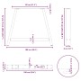 vidaXL Esstischbeine A-Form, 2 Stk., schwarz, Stahl, 100x72 cm. Möbelbeine mit Maßangaben.