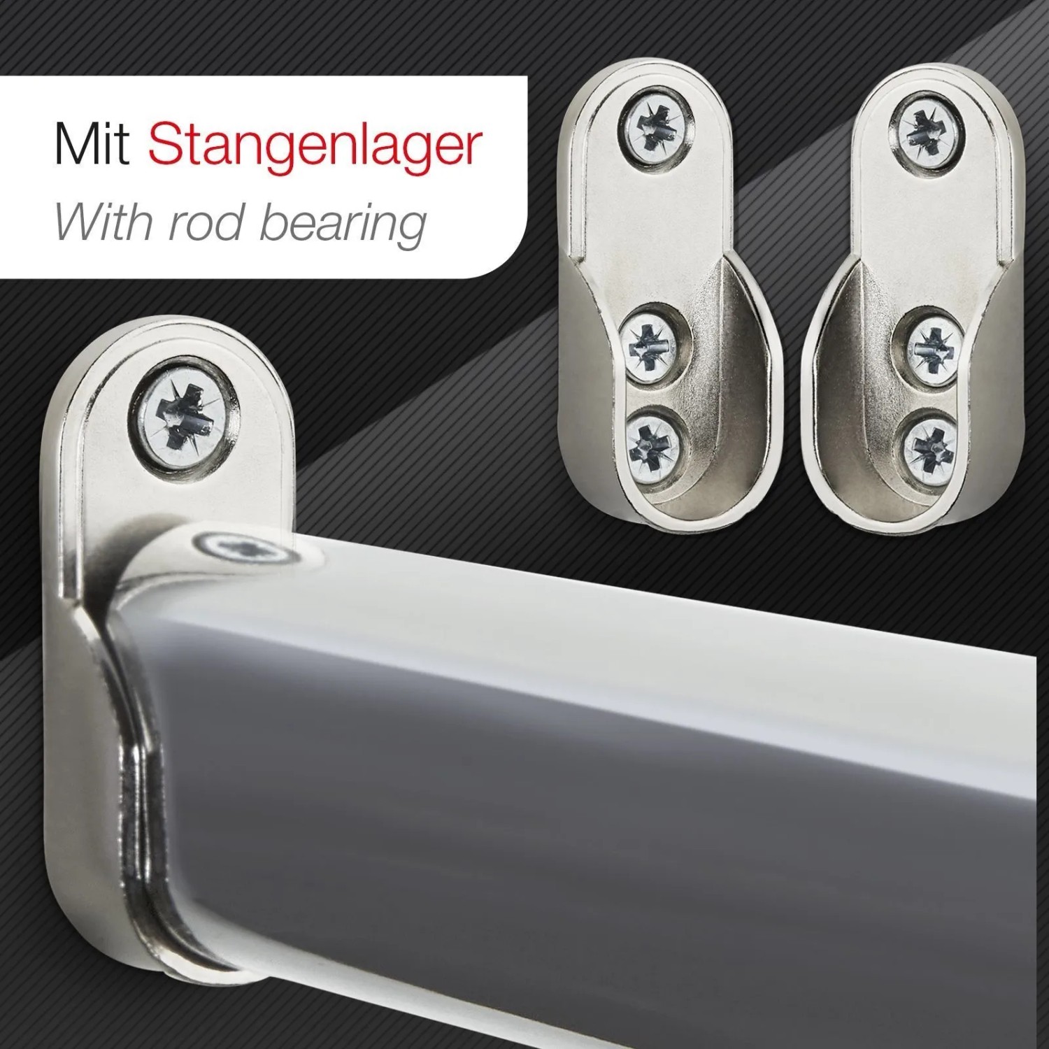 SOTECH 1 Paar Kleiderstangen Schrankstangenlager für Seitenbefestigung_3
