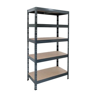 Ar Shelving Schwerlastregal, 180x90x45 cm, 5 Böden, Anthrazit, mit FSC®-Zertifizierung.