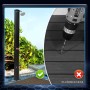 CCLIFE Solardusche Gartendusche 40L mit Kunststoffboden und Handbrause_4