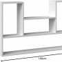 Rebiko Weißes Regal Modernes Wandregal Im Loft-stil für Bücher Offenes Wohnzimmer 100 Cm_7