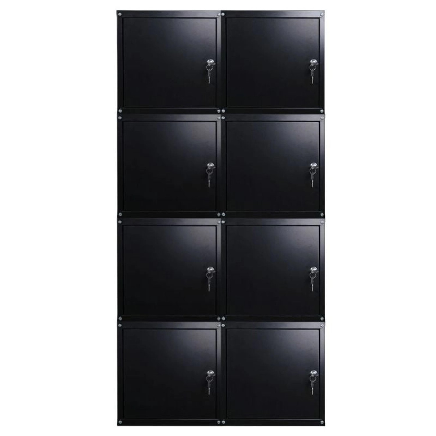 PROREGAL Mega Deal 8x Schließfachwürfel Cubic HxBxT 35 x 35 x 35 cm Schwarz günstig online kaufen