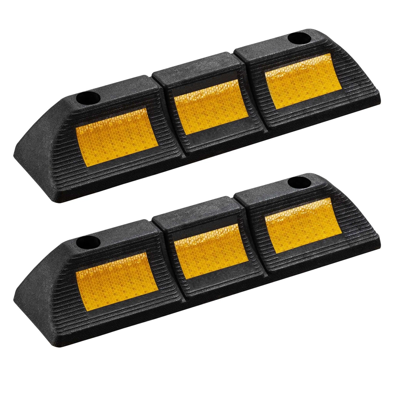 Wiltec Radstopper 47,5x12x8cm 2x Einparkhilfe Gummi Anfahrschutz Garagenstopper