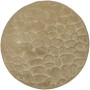 Runder, beiger Euroshowers Badvorleger Rimini mit Steinoptik, 60 cm.