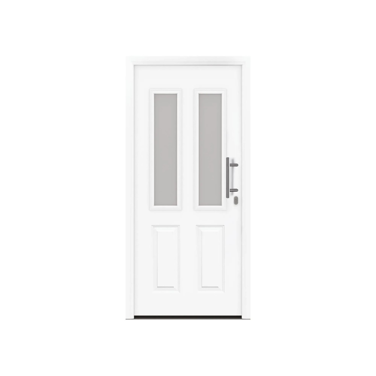 EcoStar Haustür IsoPro IP 410S Verkehrsweiß 110 cm x 210 cm DIN Rechts