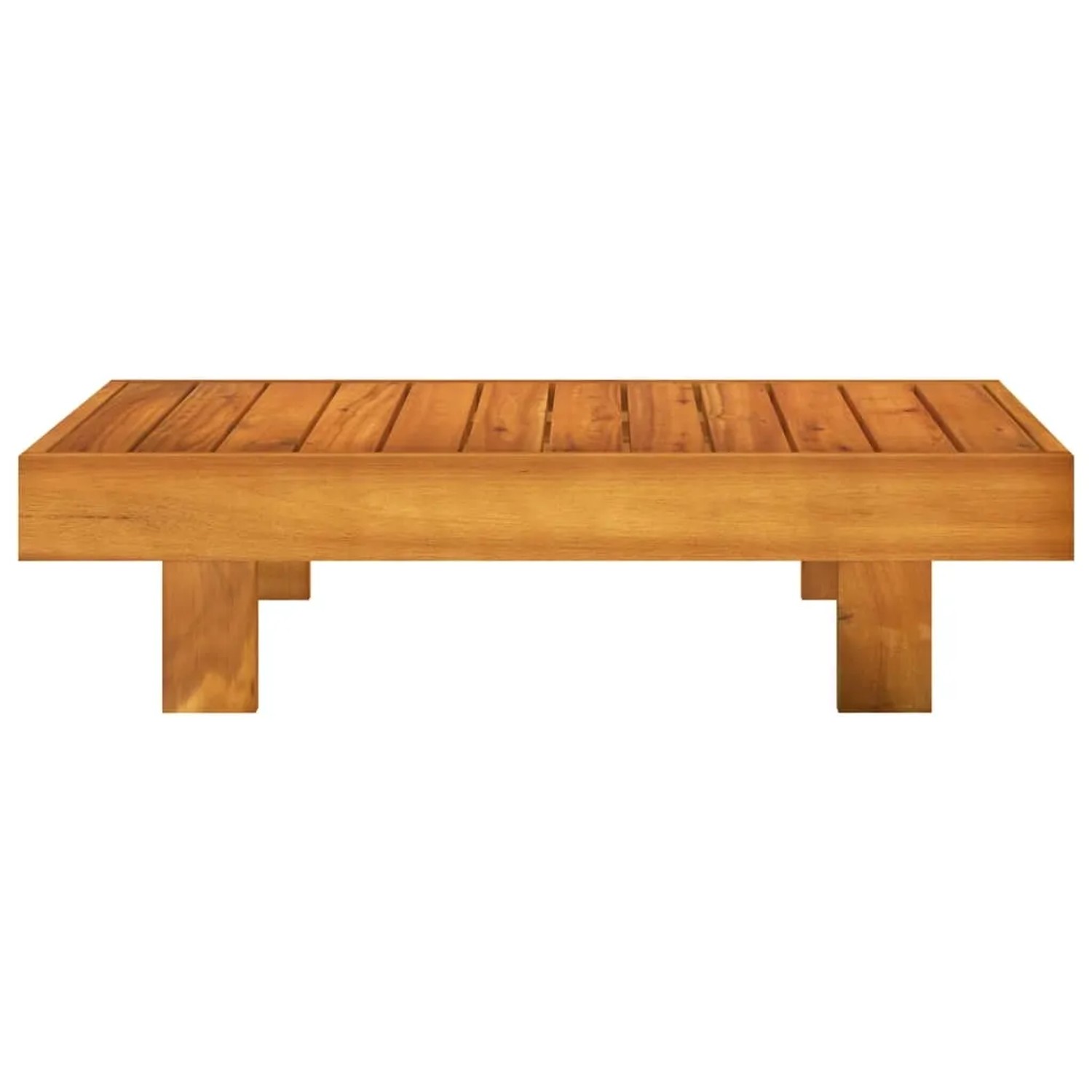 Tisch aus Akazienholz, Teil des 9-tlg. vidaXL Garten-Lounge-Sets.