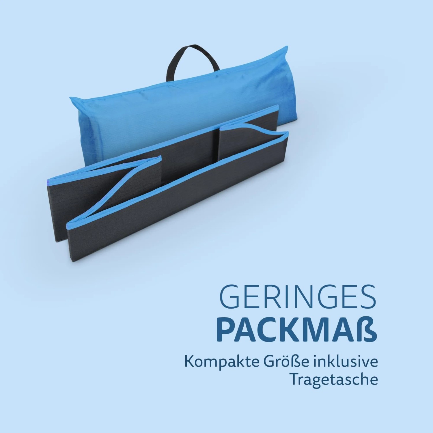 Bestlivings Faltbares Haustierbett in Blau mit Tragetasche, ideal für Reisen mit Hund oder Katze.