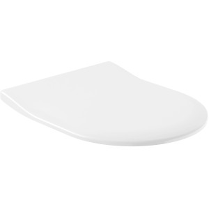 Villeroy & Boch Slimseat WC-Sitz, Weiß Alpin, mit Absenkautomatik.