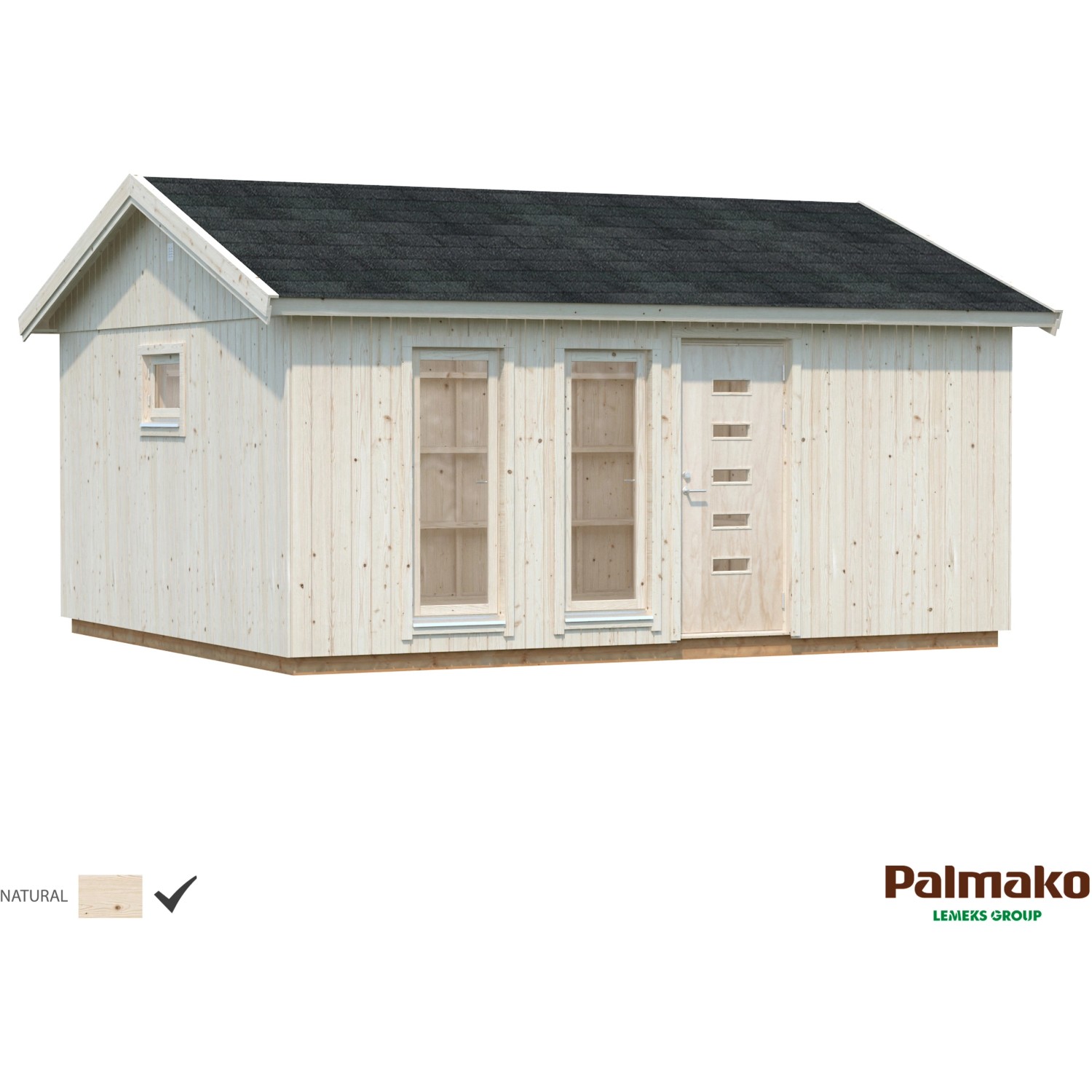 Palmako Gartenhaus "Nordic Haus Charlotte", inklusive Fußboden günstig online kaufen