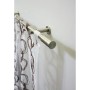Gardinia Gardinenstangen-Set Zylinder in Edelstahloptik, 120 cm, mit Gardine.