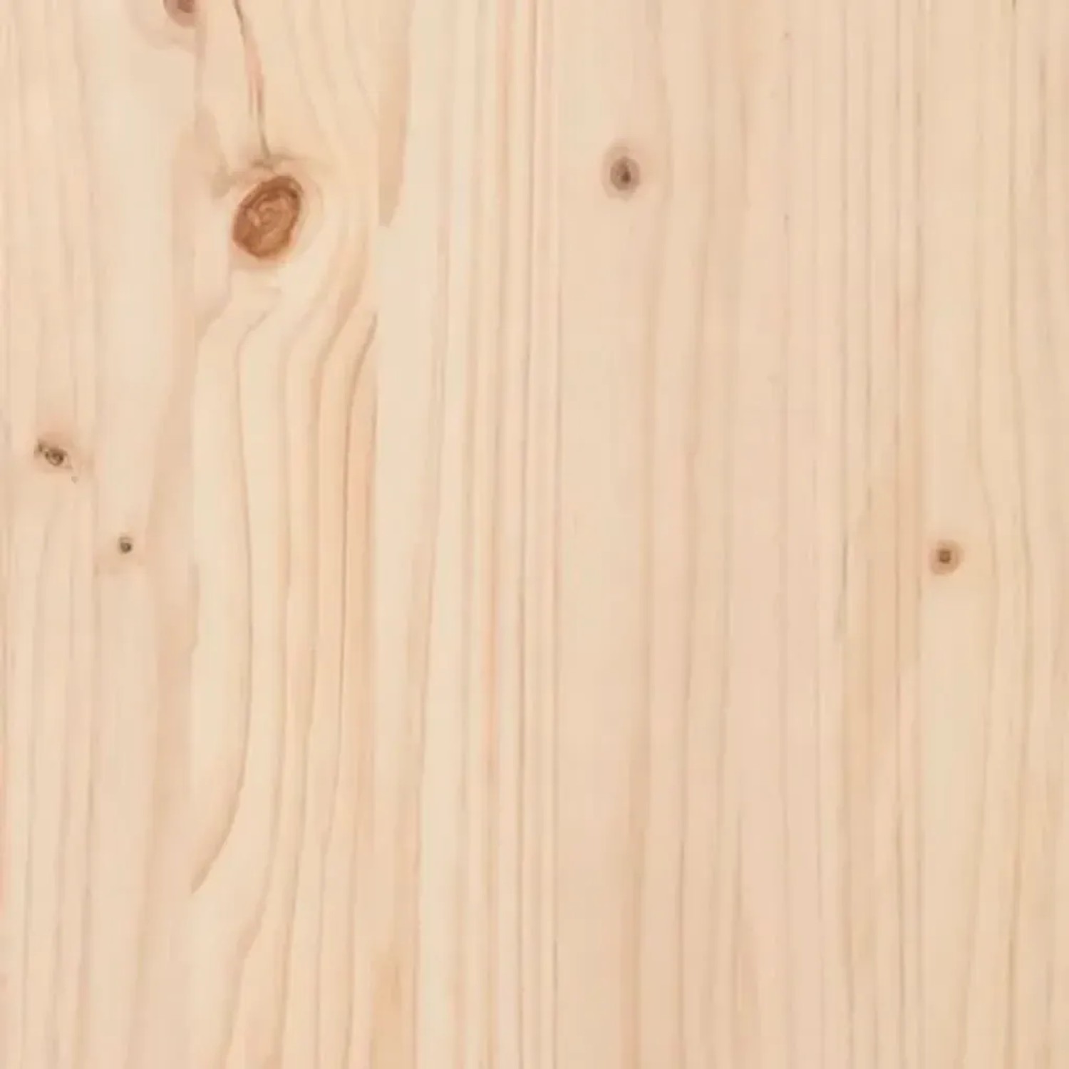 Detailaufnahme: Helle, unbehandelte Kiefer Massivholzplatte für vidaXL Beistelltisch.
