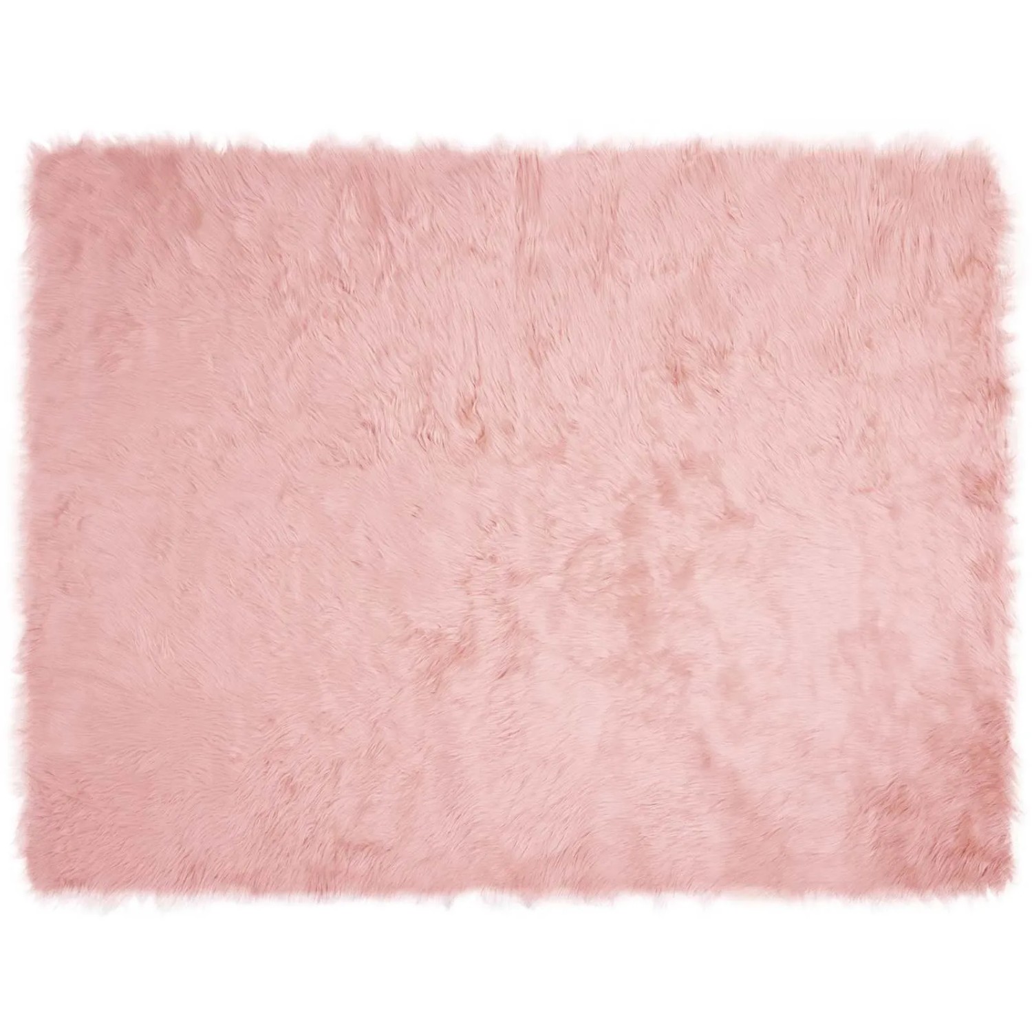 vidaXL Kunstschaffell Teppich Tafalla Rosa 240 x 340 cm Polyester 42021552