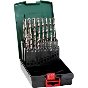 Metabo HSS-G Metallbohrer-Set, 19-teilig in Kunststoffkassette, für Stahl, Metall und Kunststoff.
