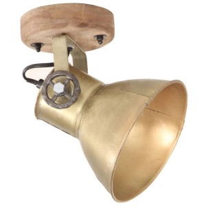 vidaXL Wand-/Deckenlampen Industriestil 2 Stk Messing 20x25 cm E27 320509