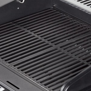 Detailaufnahme des emaillierten Gussrosts vom Enders eCrave 2 Elektrogrill.