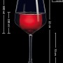 Ritzenhoff & Breker Burgunderglas, 500ml, 4er Set. Kristallglas Geschirr mit Maßangaben.