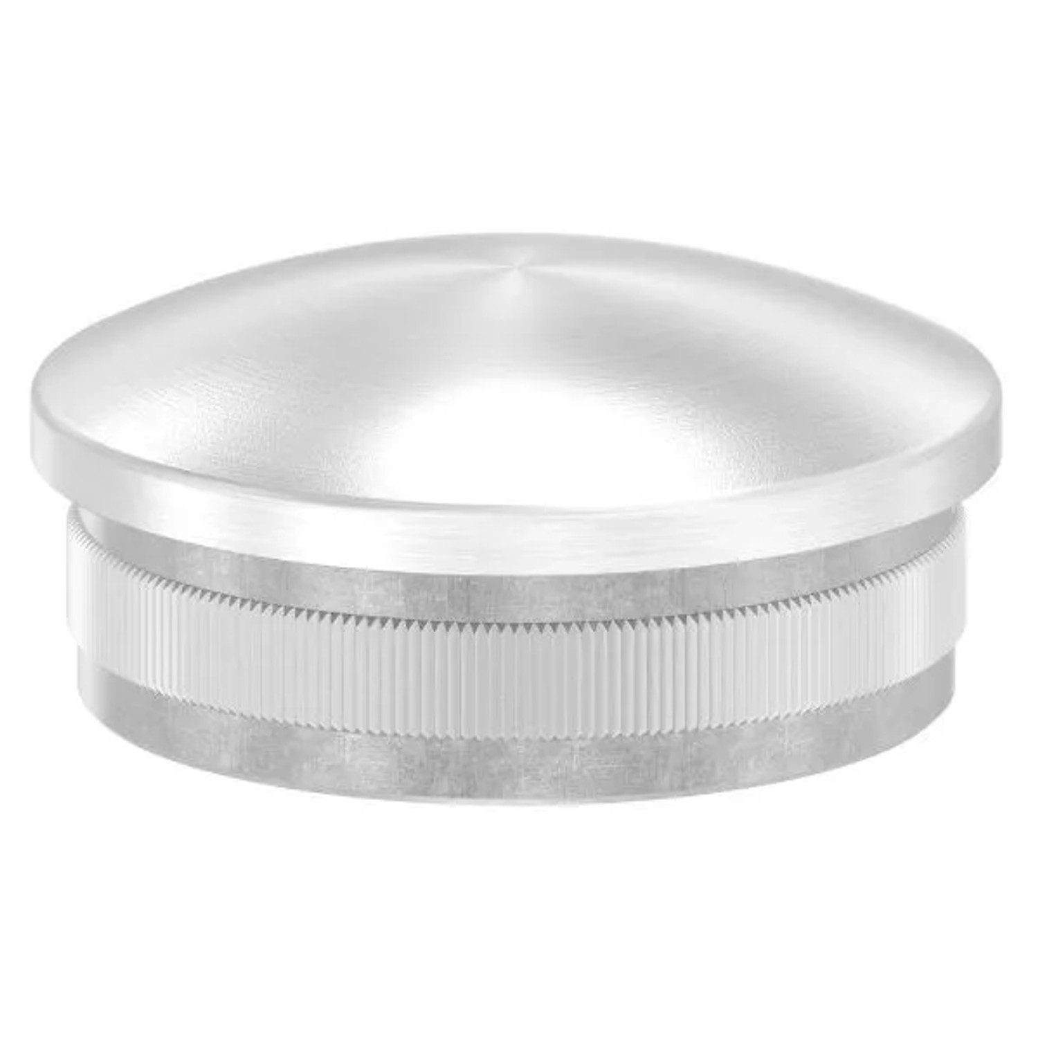 FeNau Endkappe V4A Edelstahl Ø 48,3x2,0 mm Leicht Gewölbt Zum Einschlagen
