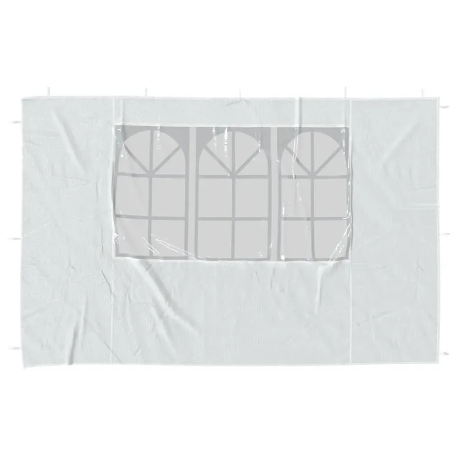 Weiße Partyzelt Seitenwand mit Fenster für Gartenzelt, 2er Set.