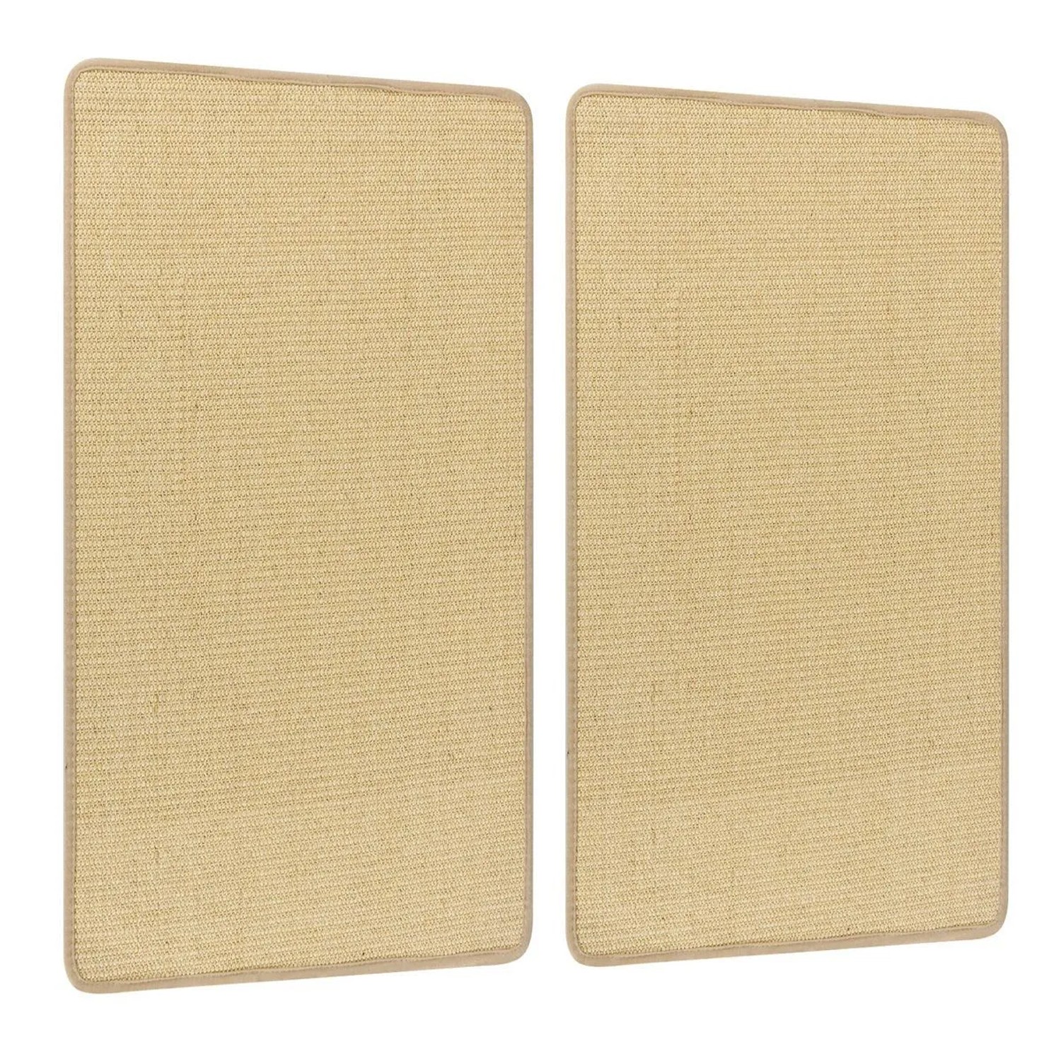 Costway 2 Er Kratzbrett Wand Kratzmatte Katze Natur 80 x 50 cm