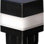 Floraworld LED Solar Pfostenkappe, 2er Set, anthrazit, 4x4 cm für Zaunbau & Sichtschutz.