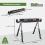 TRUTZHOLM Sägebock Deluxe, 2er Set, höhenverstellbar, Stahl, bis 1300 kg belastbar.
