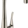 Hansgrohe Einhebel-Küchenmischer M7115-H320 mit Ausziehauslauf, Edelstahl Finish.