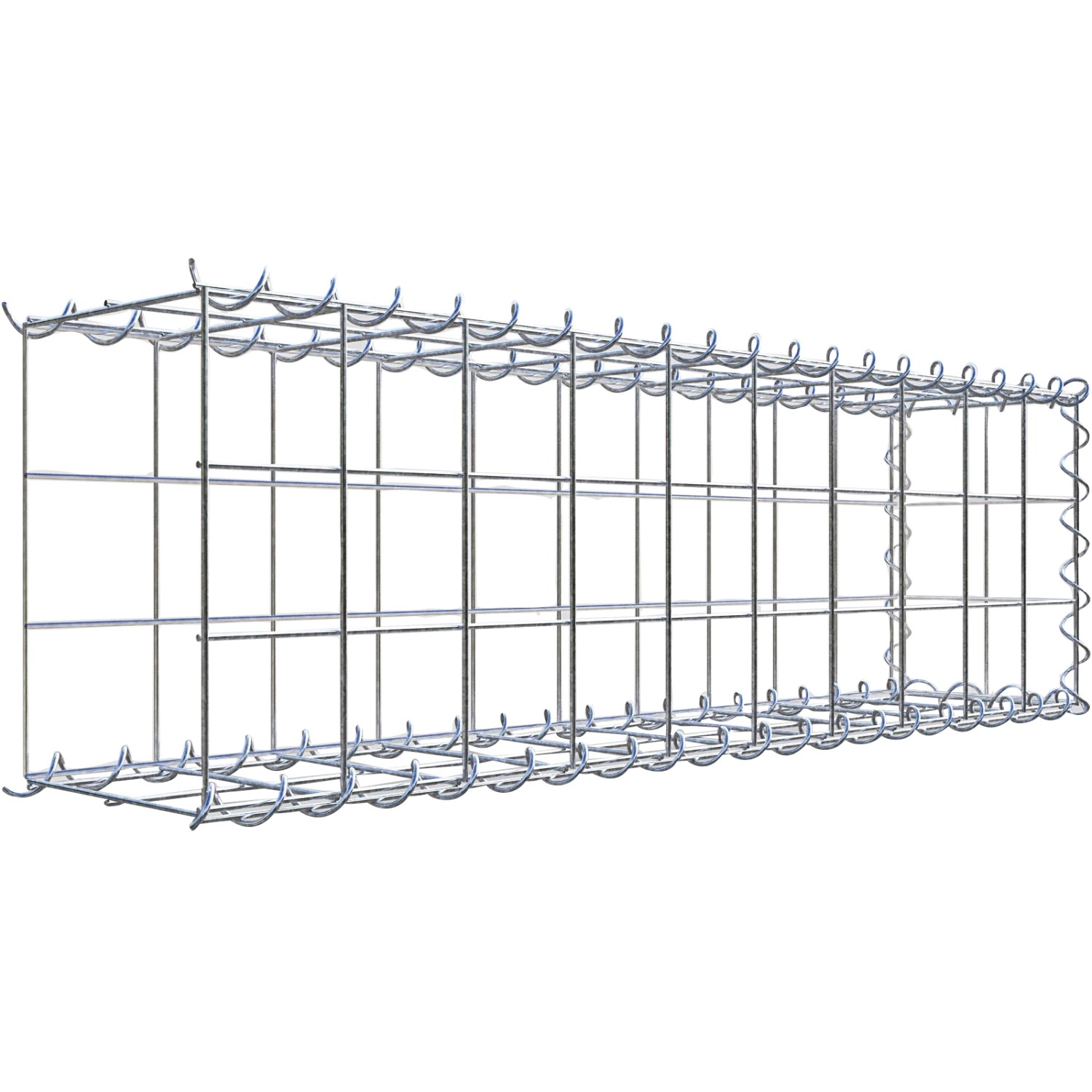 Gabiona Gabione-Anbaukorb Typ 2 30 x 100 x 20 cm Maschenw 10 x 10 cm