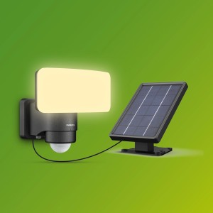 Philips Solar-Wandleuchte Tylus, 6W, mit Bewegungssensor und separatem Solarpanel.