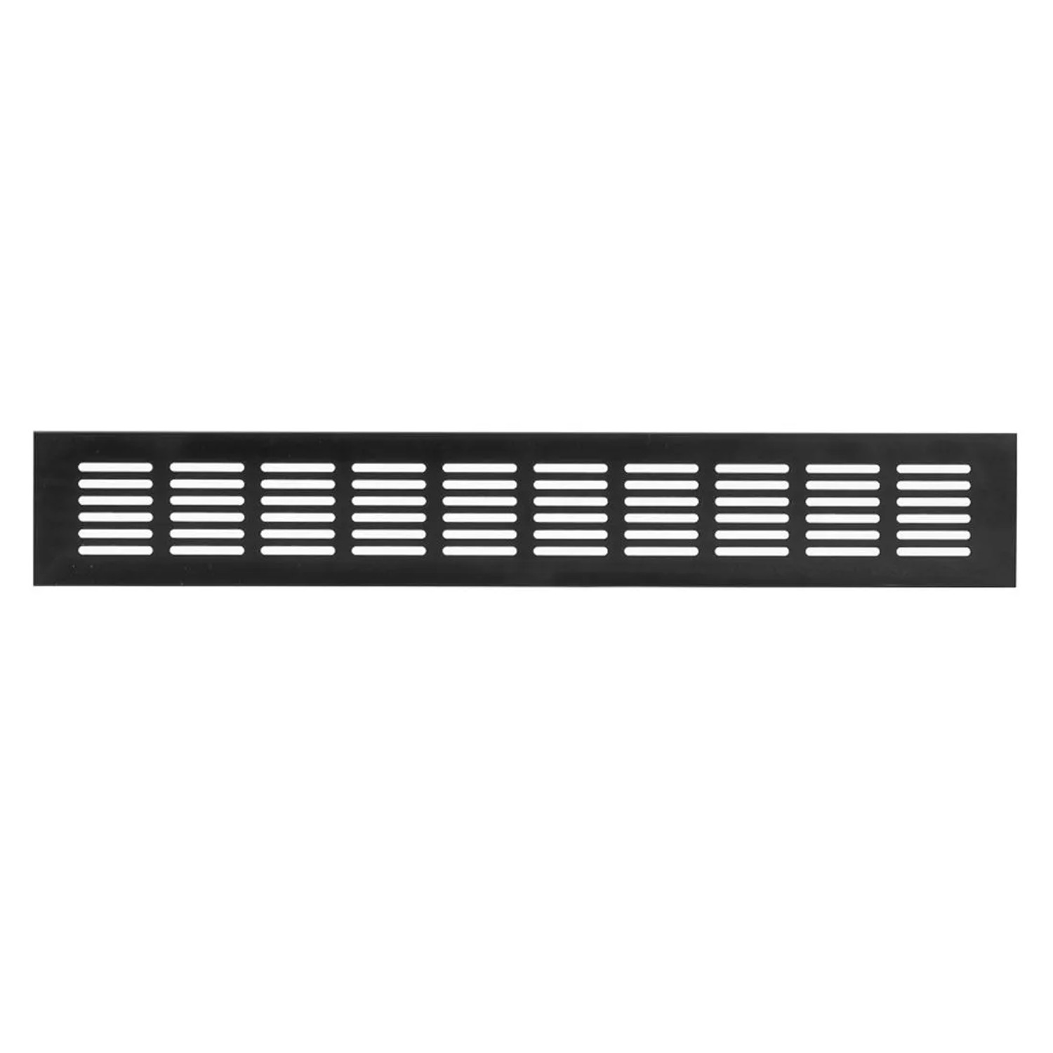 Häusler Lüftungsgitter LG-4006 BL-SG Schwarz Eloxiert Stegblech 400 x 60 mm