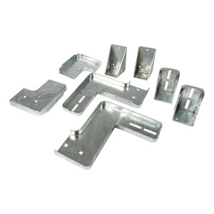 Dolle Außentreppe Gardentop Startset 1: Metallteile für zwei Stufen der Außentreppe.