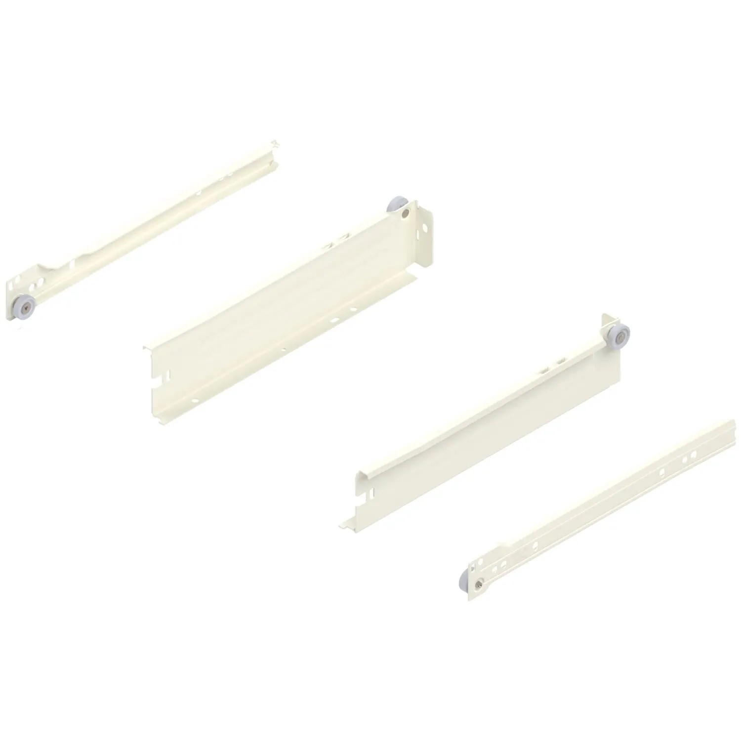 Blum Zarge Metabox N 320 Schraubversion Teilauszug Nennlänge 270 mm Cremeweiß