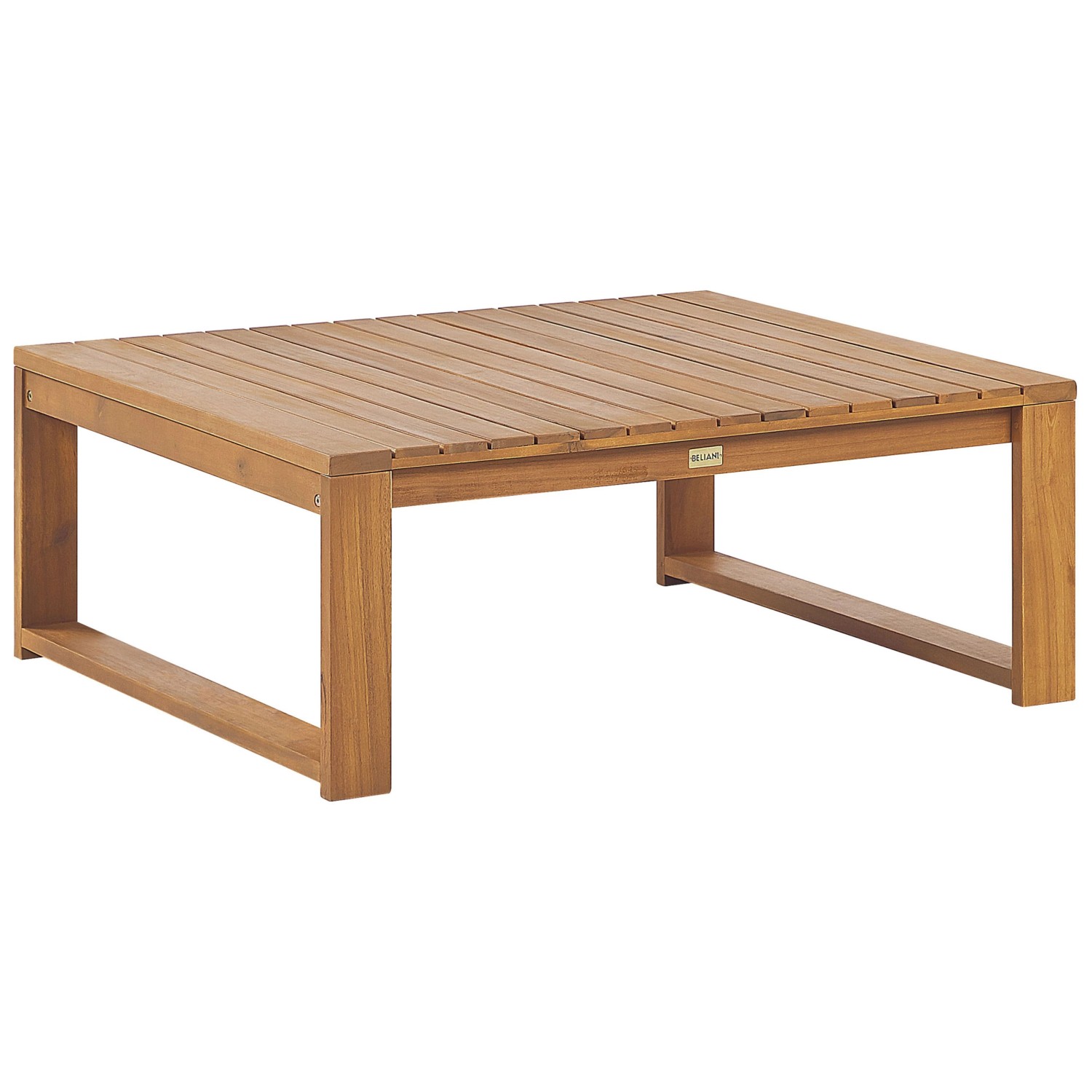 Beliani Gartentisch TIMOR Heller Holzfarbton 90x75x35 günstig online kaufen