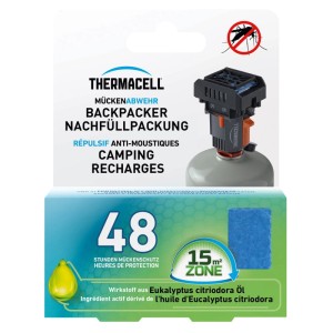 Thermacell Mückenabwehr Backpacker Set mit Nachfüllpackung für 48 Stunden Mückenschutz.