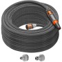Gardena Liano Life 25m Gartenschlauch-Set mit Spritze und Verbindern, grau. Ideal zur Gartenbewässerung.