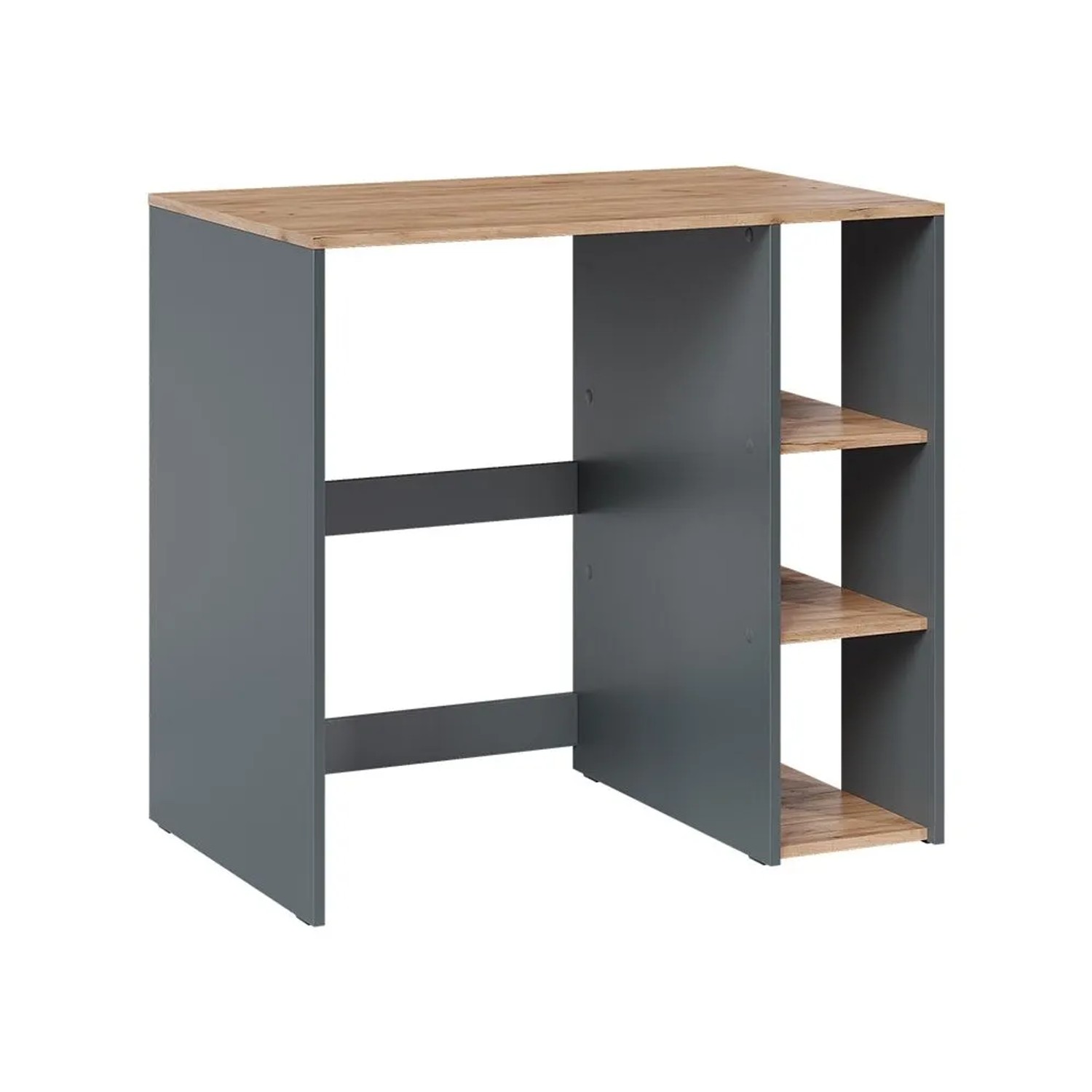 Vicco Waschmaschinenschrank Viktor Anthrazit/Goldkraft Eiche 94 x 88 mit Regal Art Nr 60593